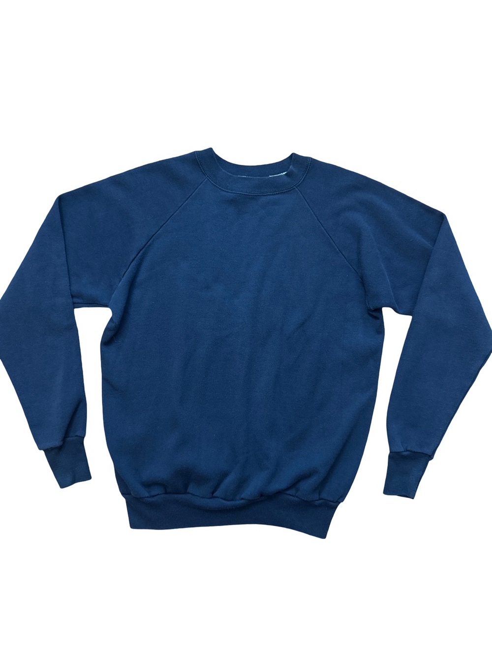 Vintage Blank Unisex/Women’s Navy‎ Blue Sweatshirt Size Large 70’s/80’s Retro